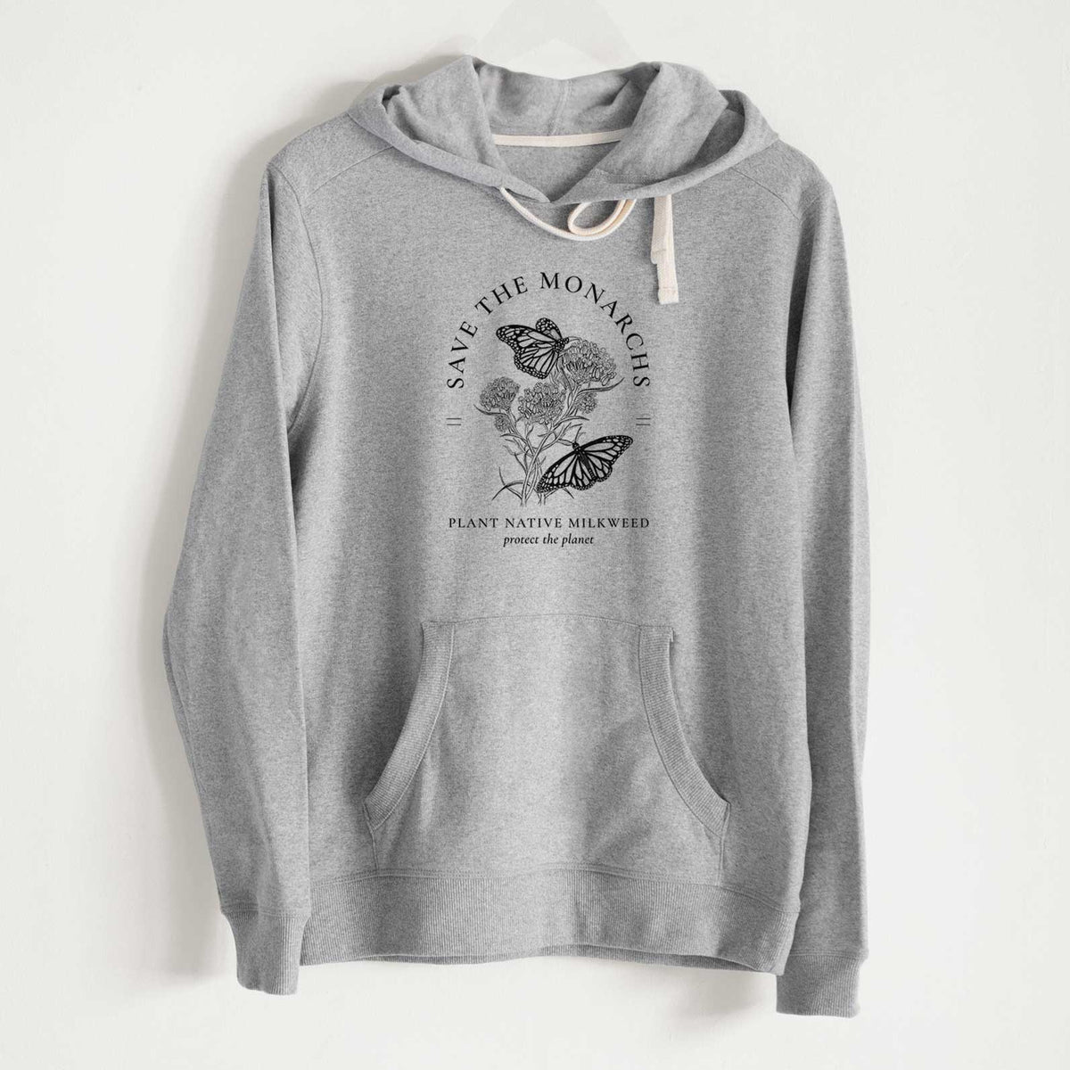 Save the Monarchs - Plant Native Milkweed - Unisex Recycled Hoodie - CLOSEOUT - FINAL SALE