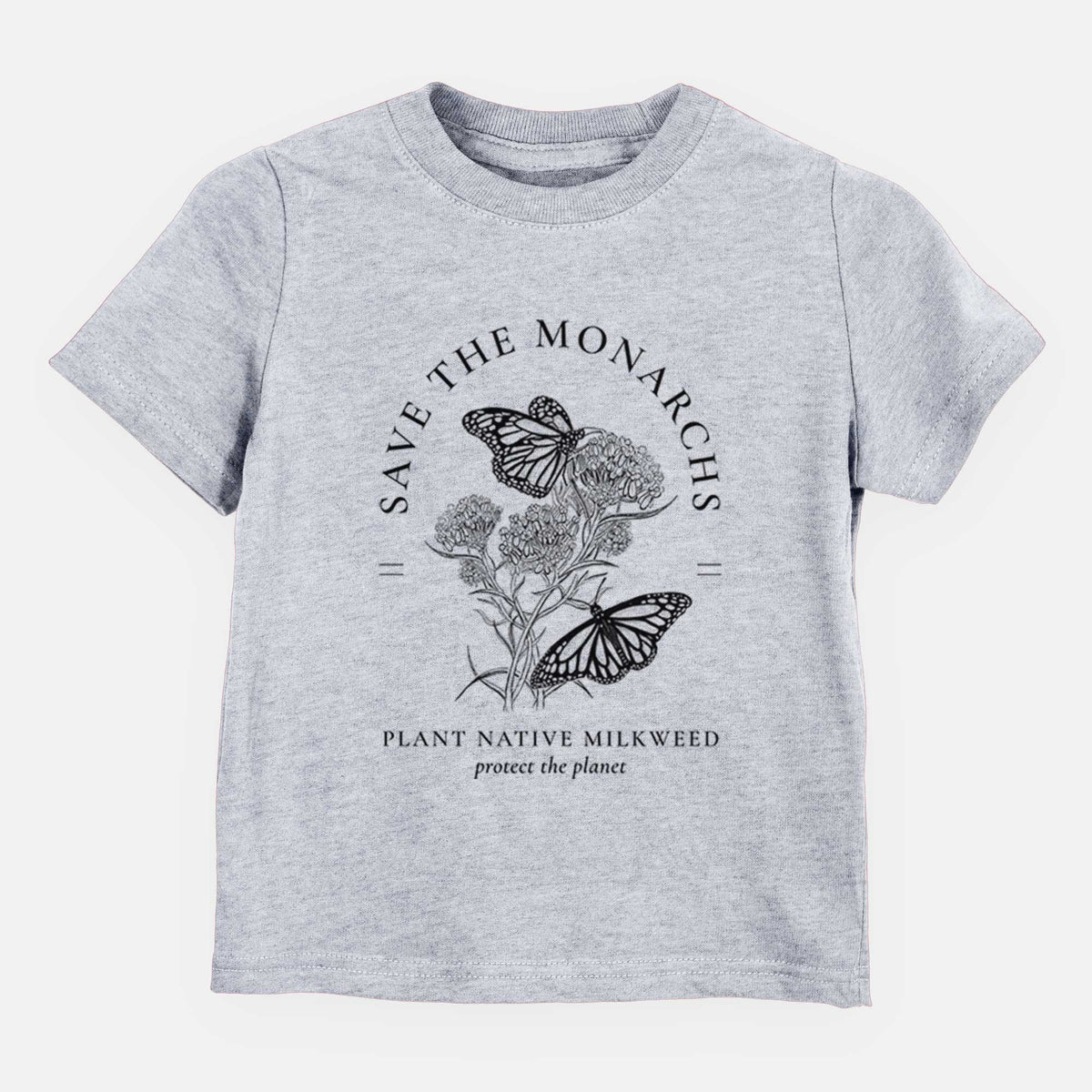 Save the Monarchs - Plant Native Milkweed - Kids Shirt