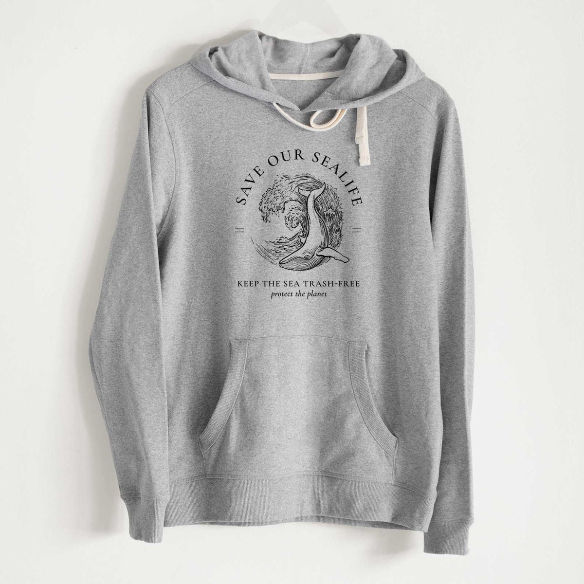 Save our Sealife - Keep the Sea Trash-Free - Unisex Recycled Hoodie - CLOSEOUT - FINAL SALE