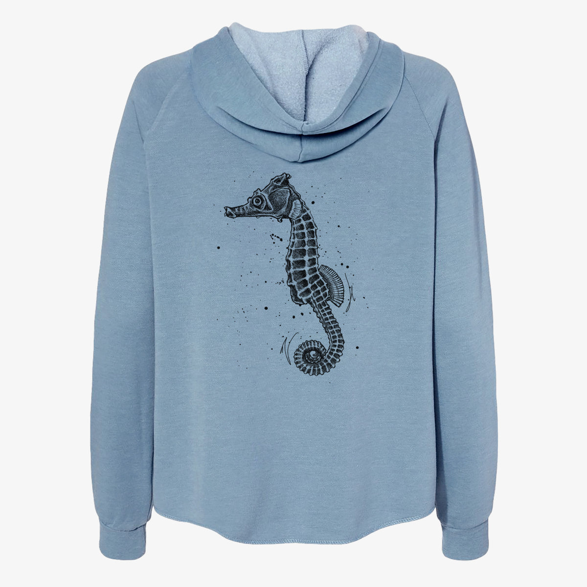 Hippocampus ingens - Pacific Seahorse - Women&#39;s Cali Wave Zip-Up Sweatshirt