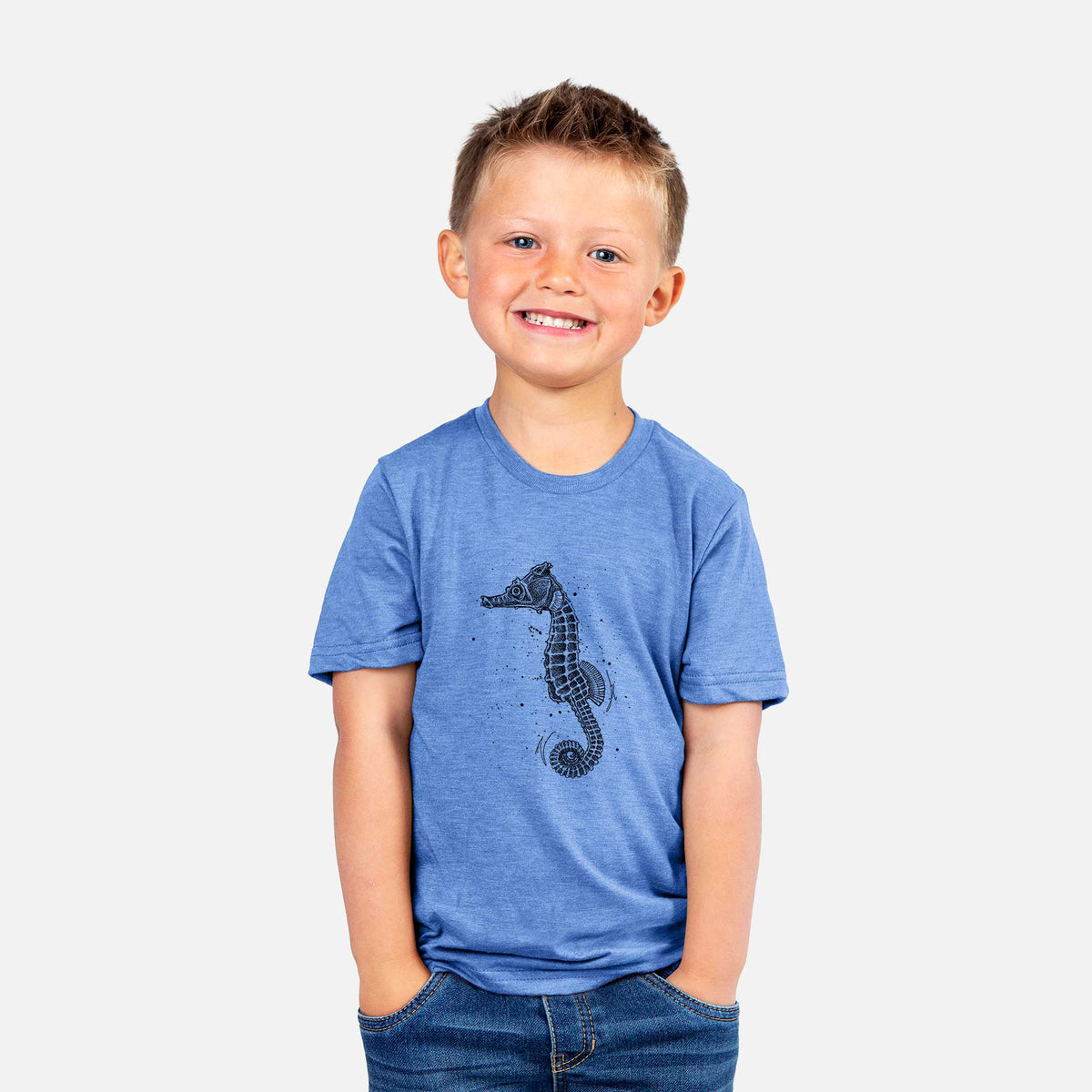 Hippocampus ingens - Pacific Seahorse - Kids Shirt