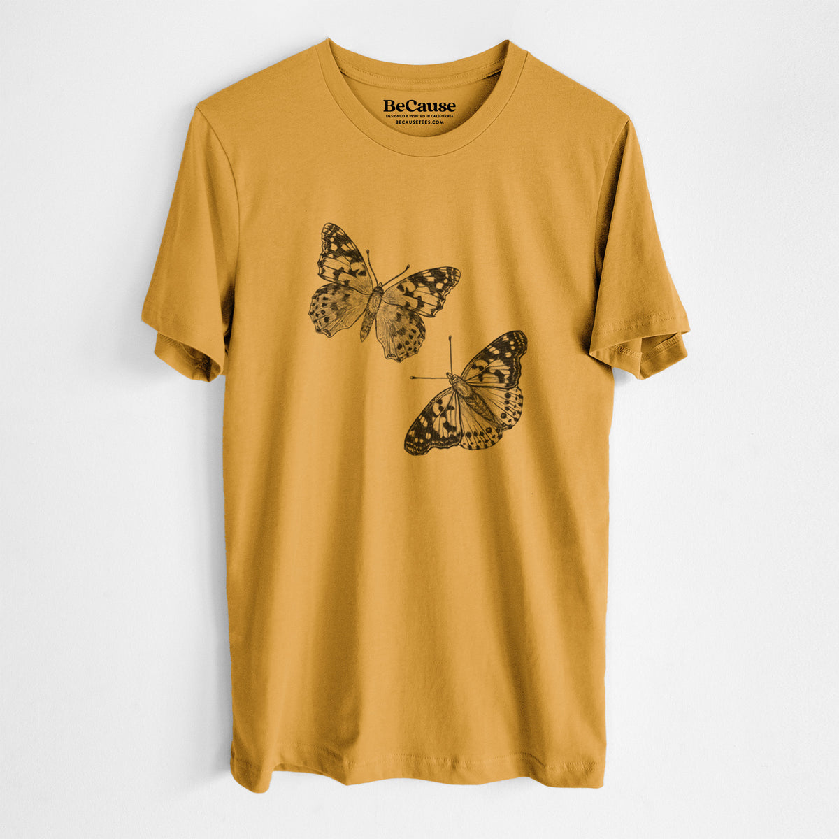 Painted Lady Butterflies - Lightweight 100% Cotton Unisex Crewneck