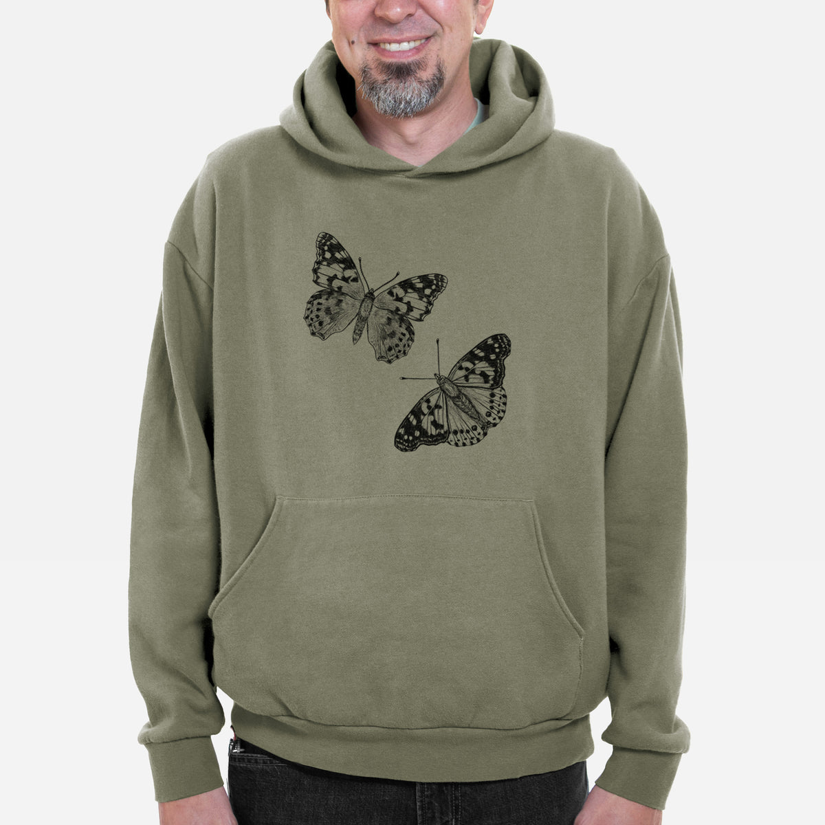 Painted Lady Butterflies  - Bodega Midweight Hoodie