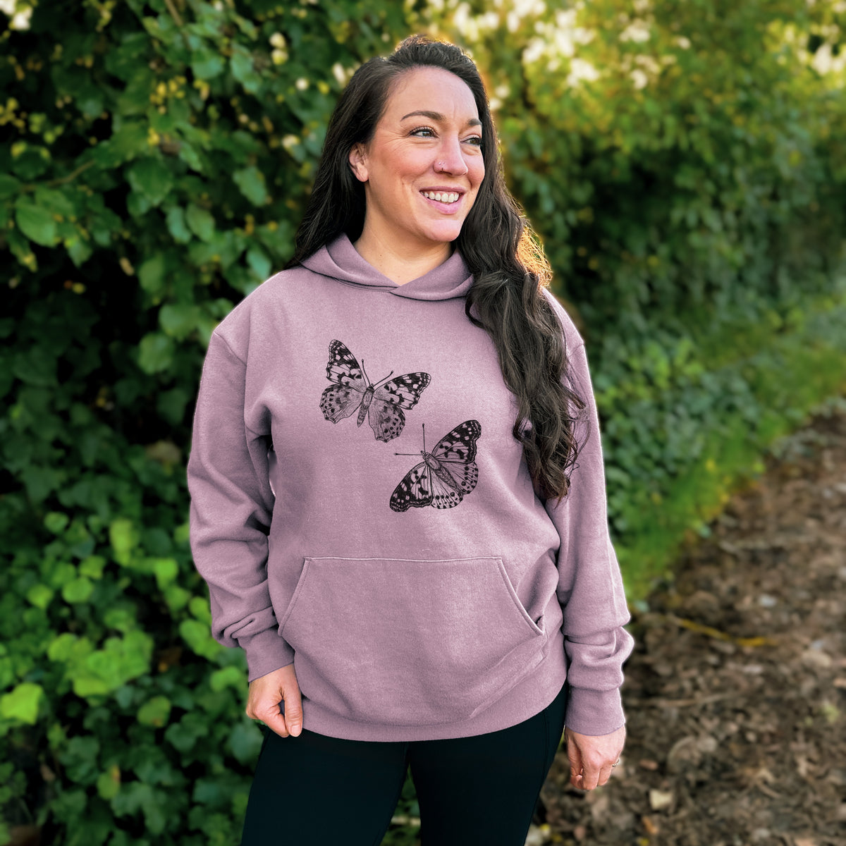 Painted Lady Butterflies  - Bodega Midweight Hoodie