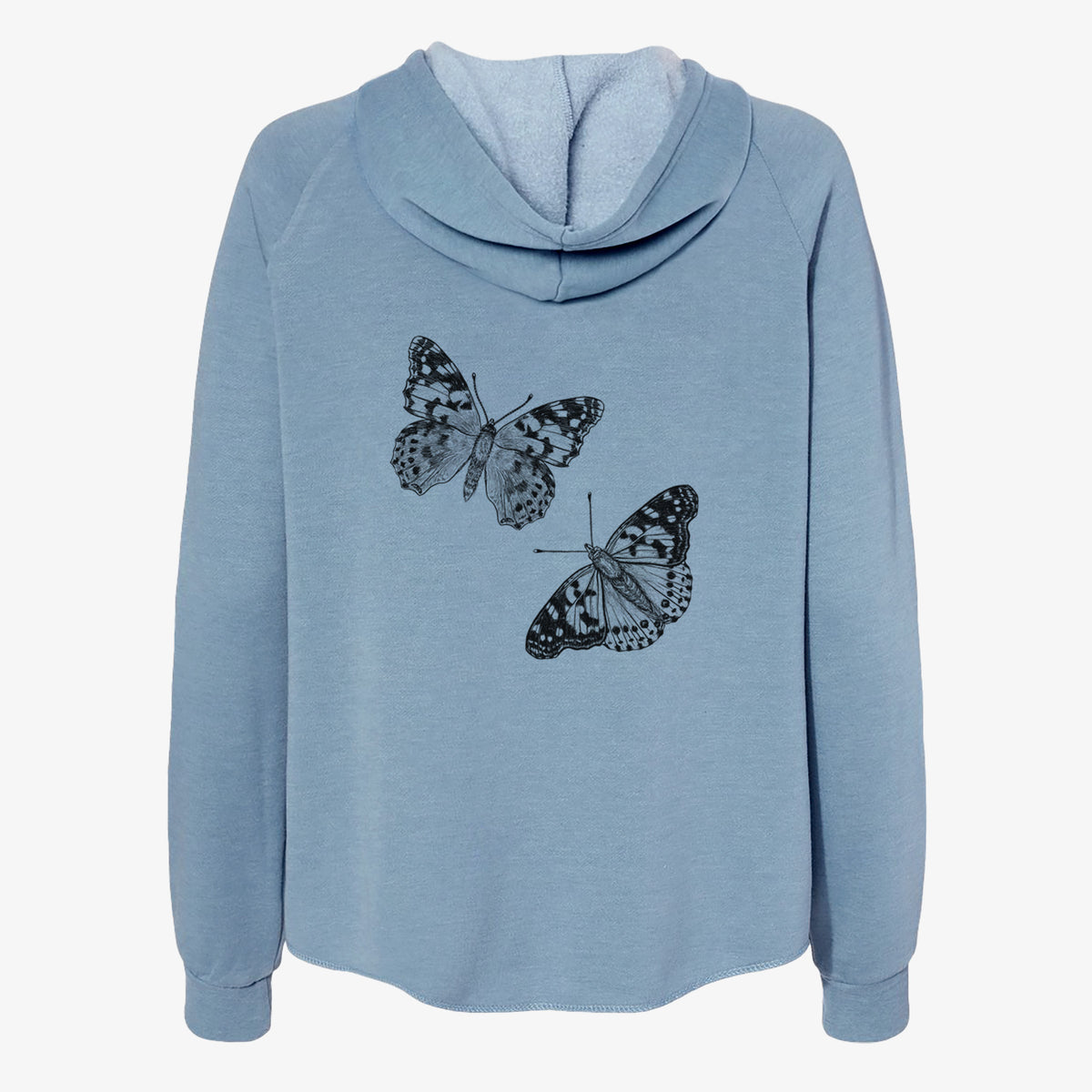 Painted Lady Butterflies - Women&#39;s Cali Wave Zip-Up Sweatshirt