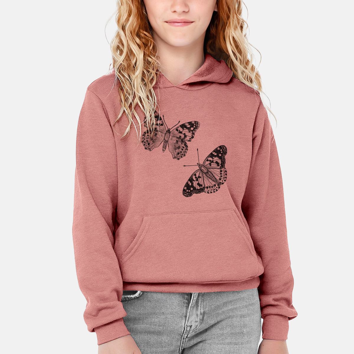 Painted Lady Butterflies - Youth Hoodie Sweatshirt