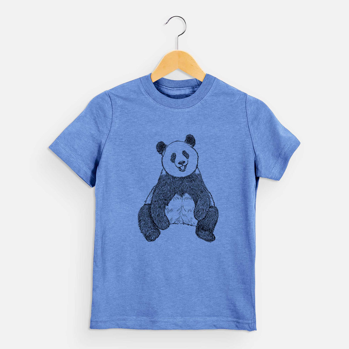 Ailuropoda melanoleuca - Giant Panda Sitting - Kids Shirt