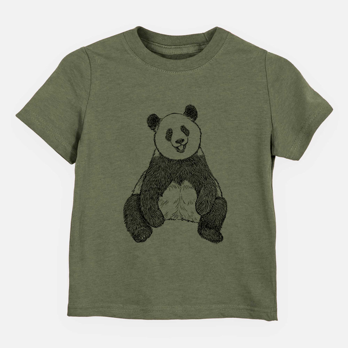 Ailuropoda melanoleuca - Giant Panda Sitting - Kids Shirt