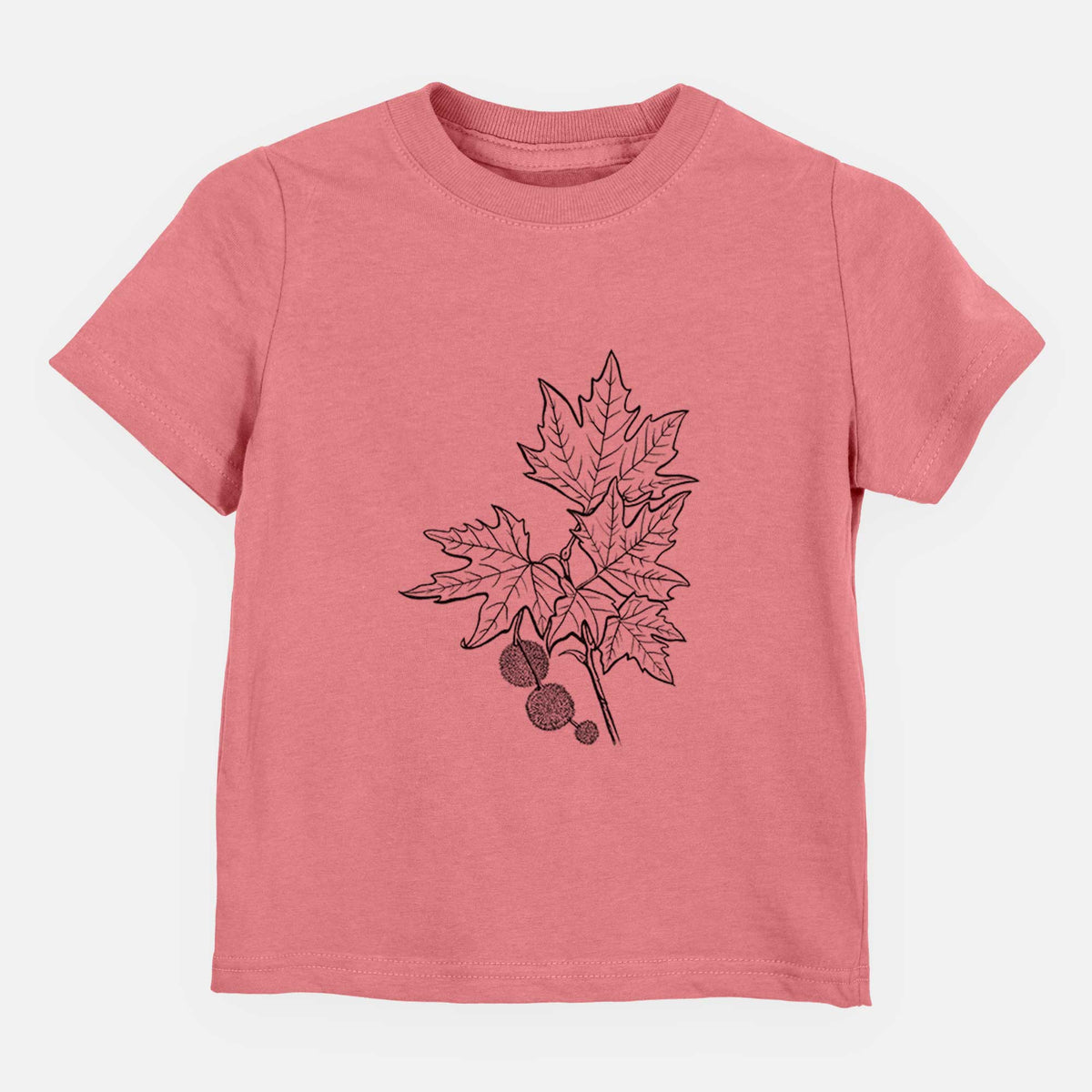 Platanus Orientalis - Oriental Plane Tree Stem with Leaves - Kids Shirt