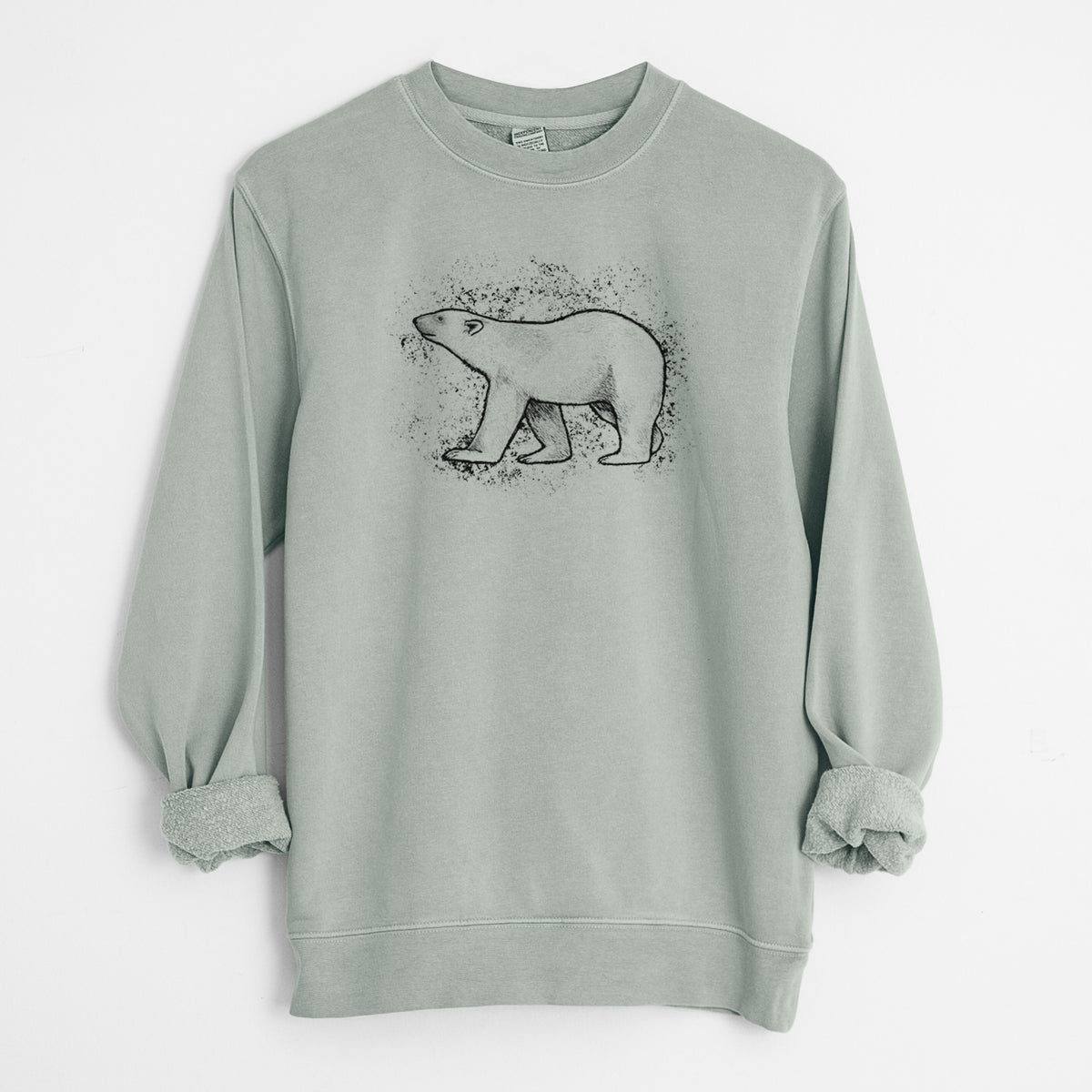 Polar Bear - Unisex Pigment Dyed Crew Sweatshirt