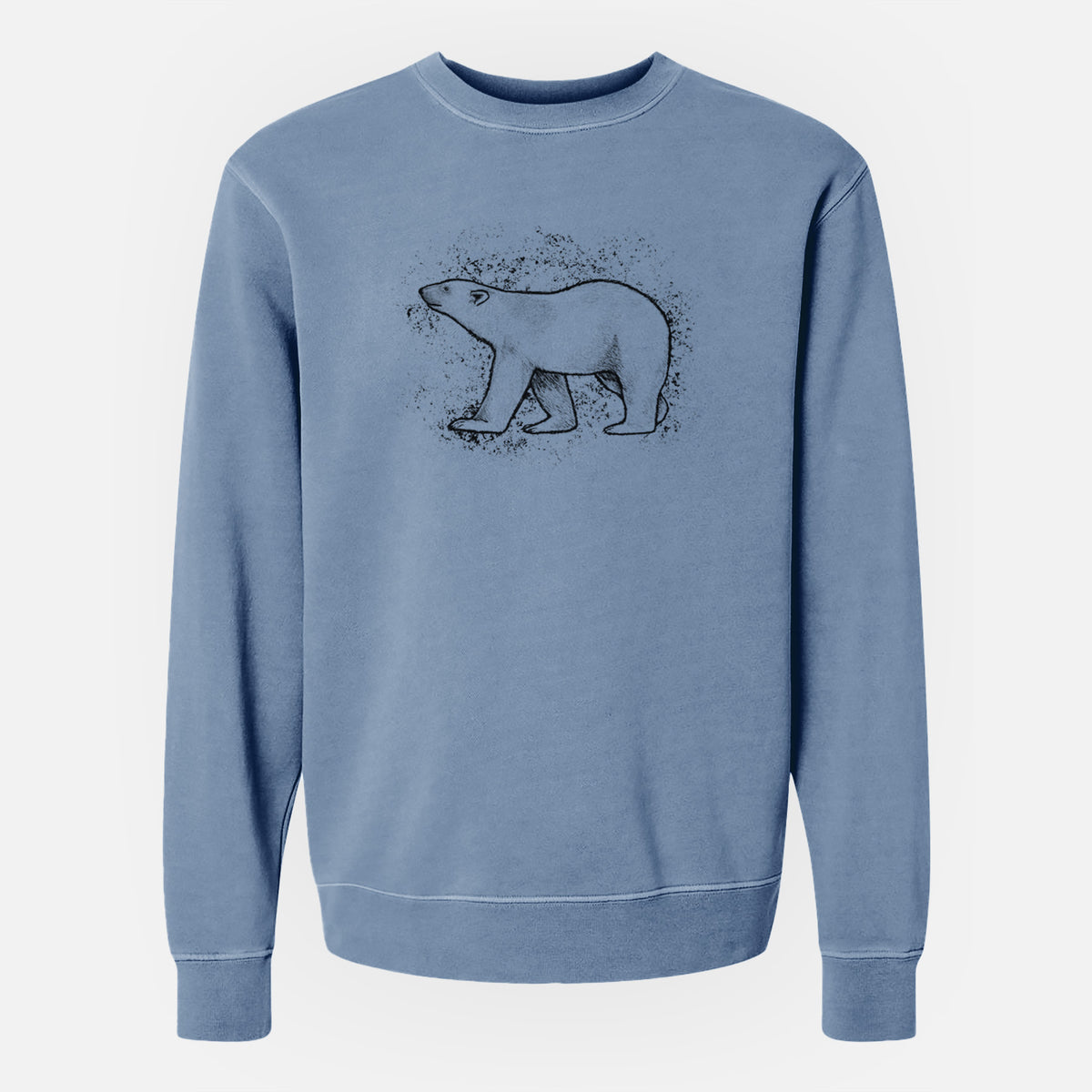 Polar Bear - Unisex Pigment Dyed Crew Sweatshirt