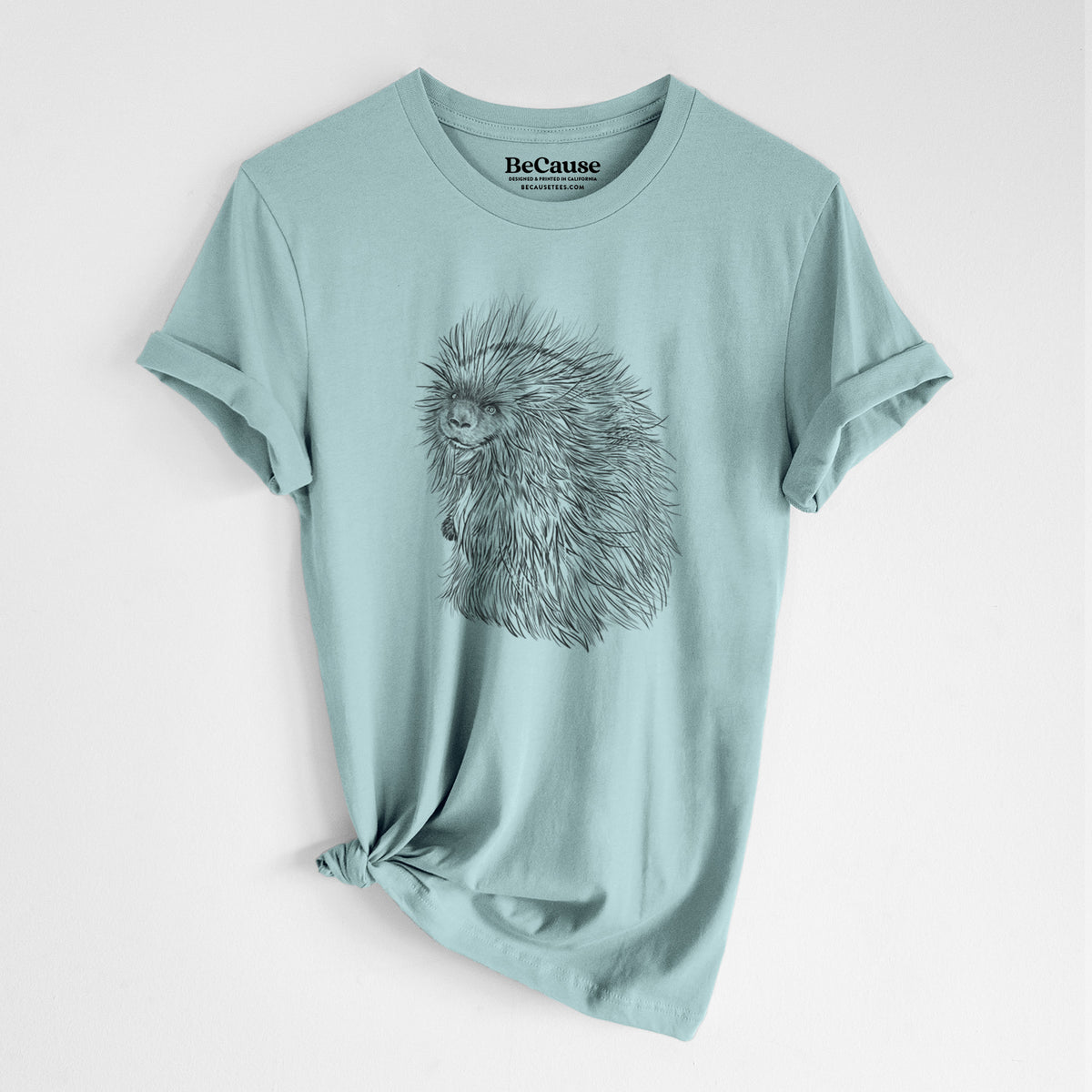 North American Porcupine - Erethizon dorsatum - Lightweight 100% Cotton Unisex Crewneck