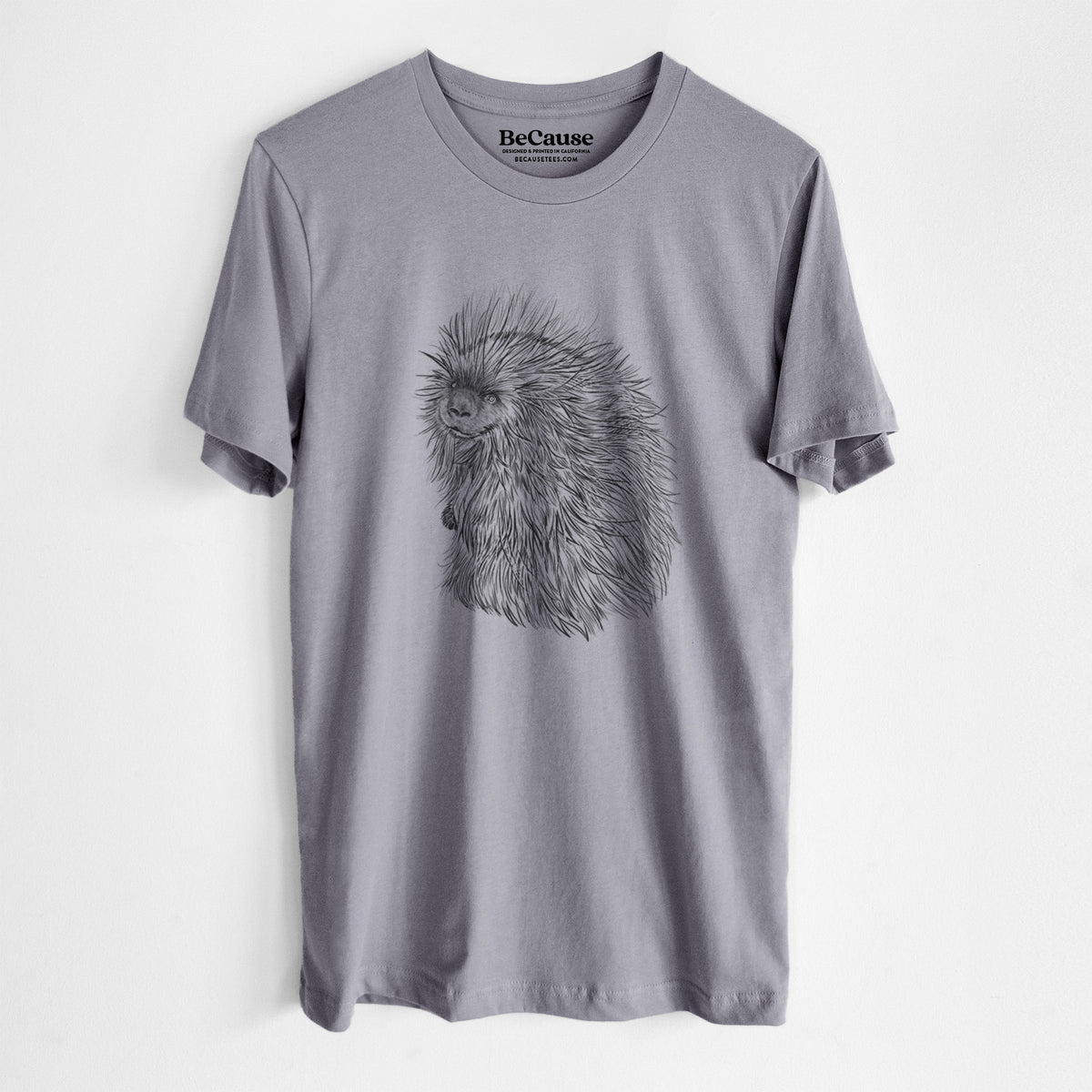 North American Porcupine - Erethizon dorsatum - Lightweight 100% Cotton Unisex Crewneck