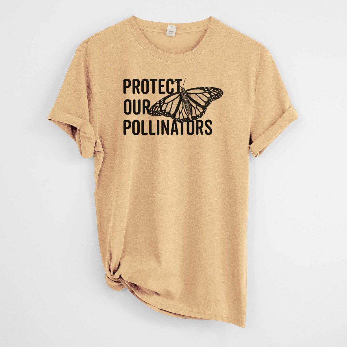 Protect our Pollinators -  Mineral Wash 100% Organic Cotton Short Sleeve
