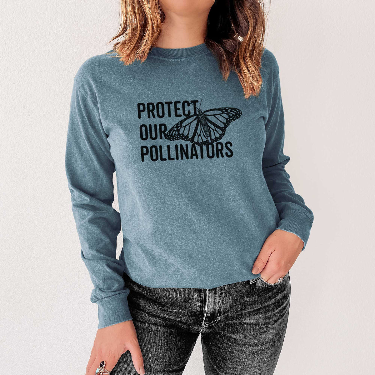 Protect our Pollinators - Heavyweight 100% Cotton Long Sleeve