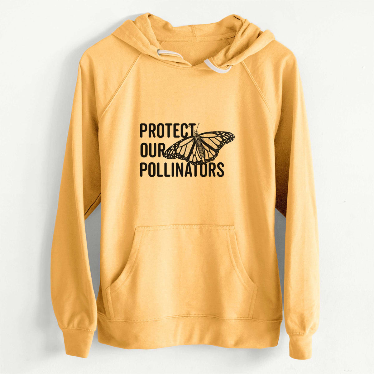 Protect our Pollinators  - Slim Fit Loopback Terry Hoodie