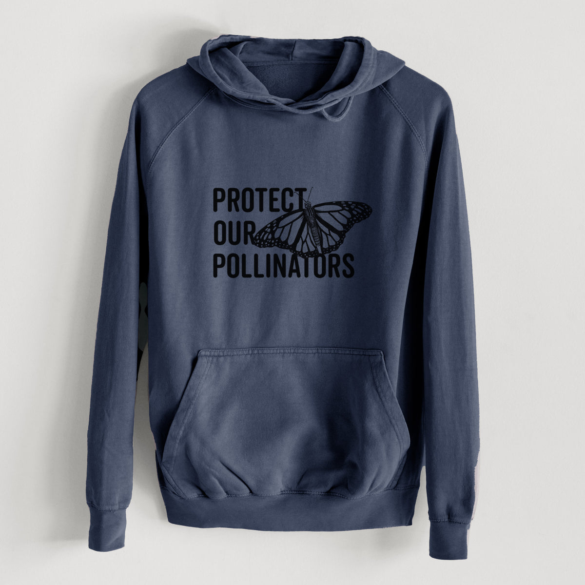Protect our Pollinators  - Mid-Weight Unisex Vintage 100% Cotton Hoodie