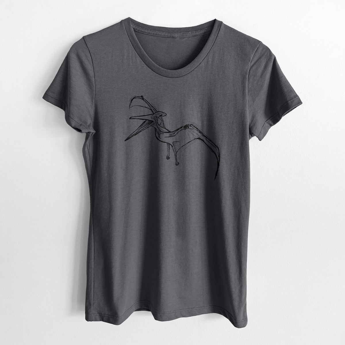 Pteranodon Longiceps - Women&#39;s Crewneck - Made in USA - 100% Organic Cotton