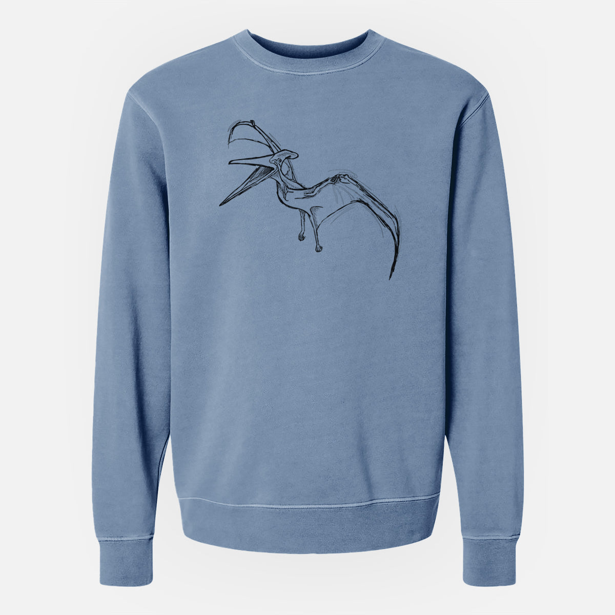 Pteranodon Longiceps - Unisex Pigment Dyed Crew Sweatshirt