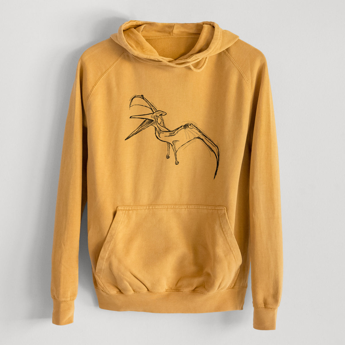 Pteranodon Longiceps  - Mid-Weight Unisex Vintage 100% Cotton Hoodie