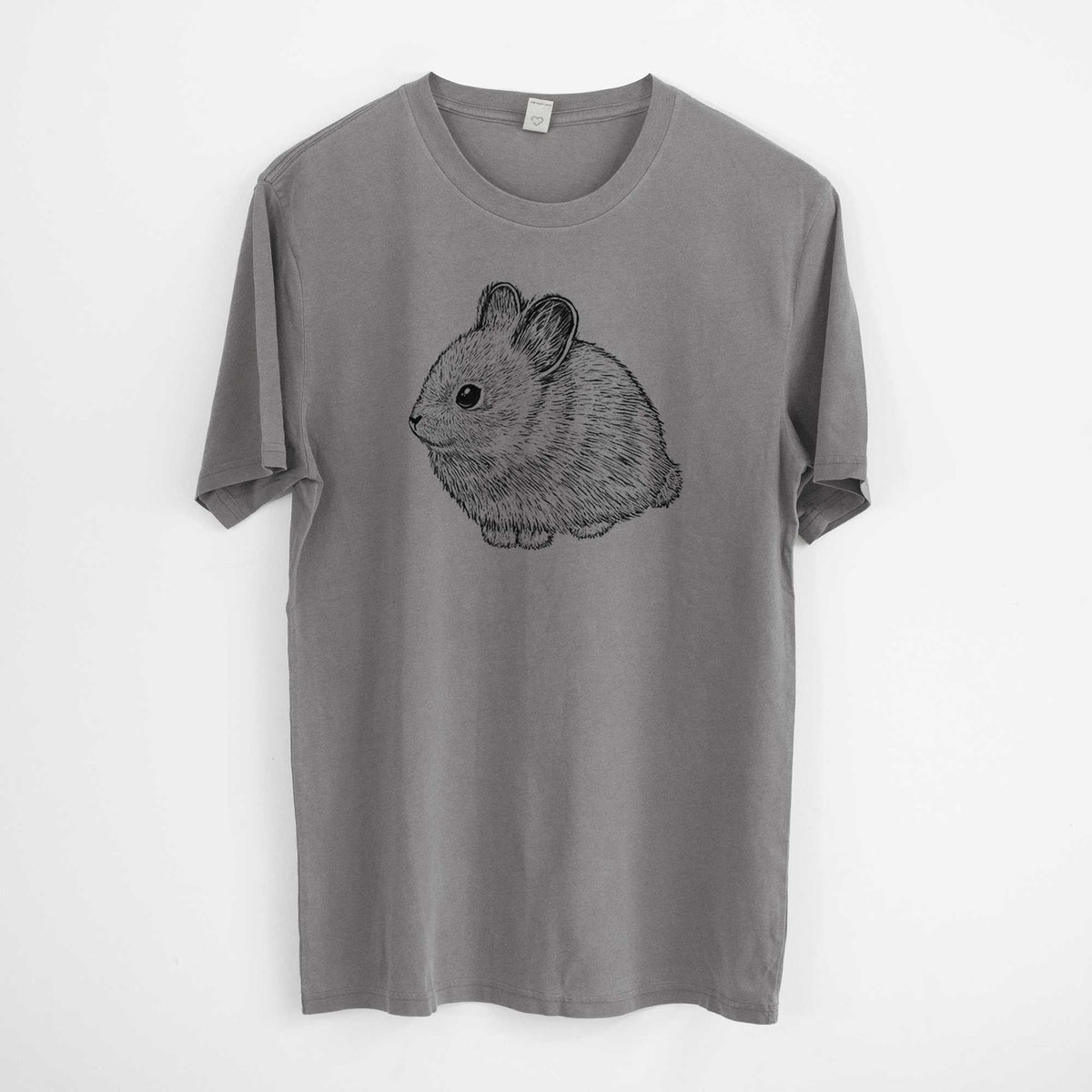 Columbia Basin Pygmy Rabbit -  Mineral Wash 100% Organic Cotton Short Sleeve