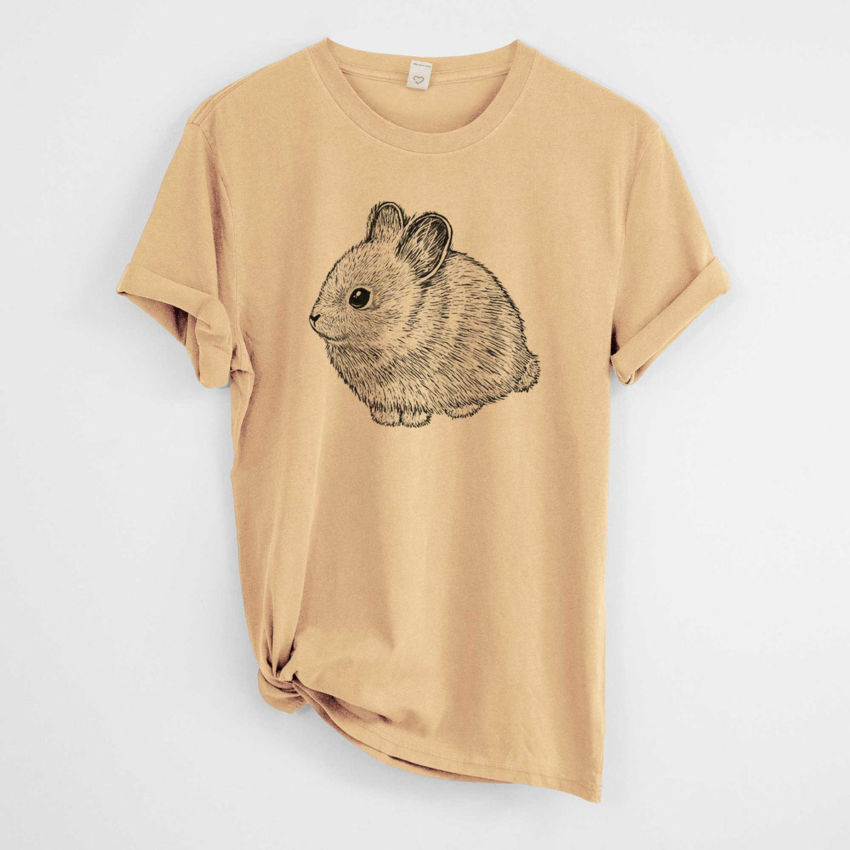 Columbia Basin Pygmy Rabbit -  Mineral Wash 100% Organic Cotton Short Sleeve