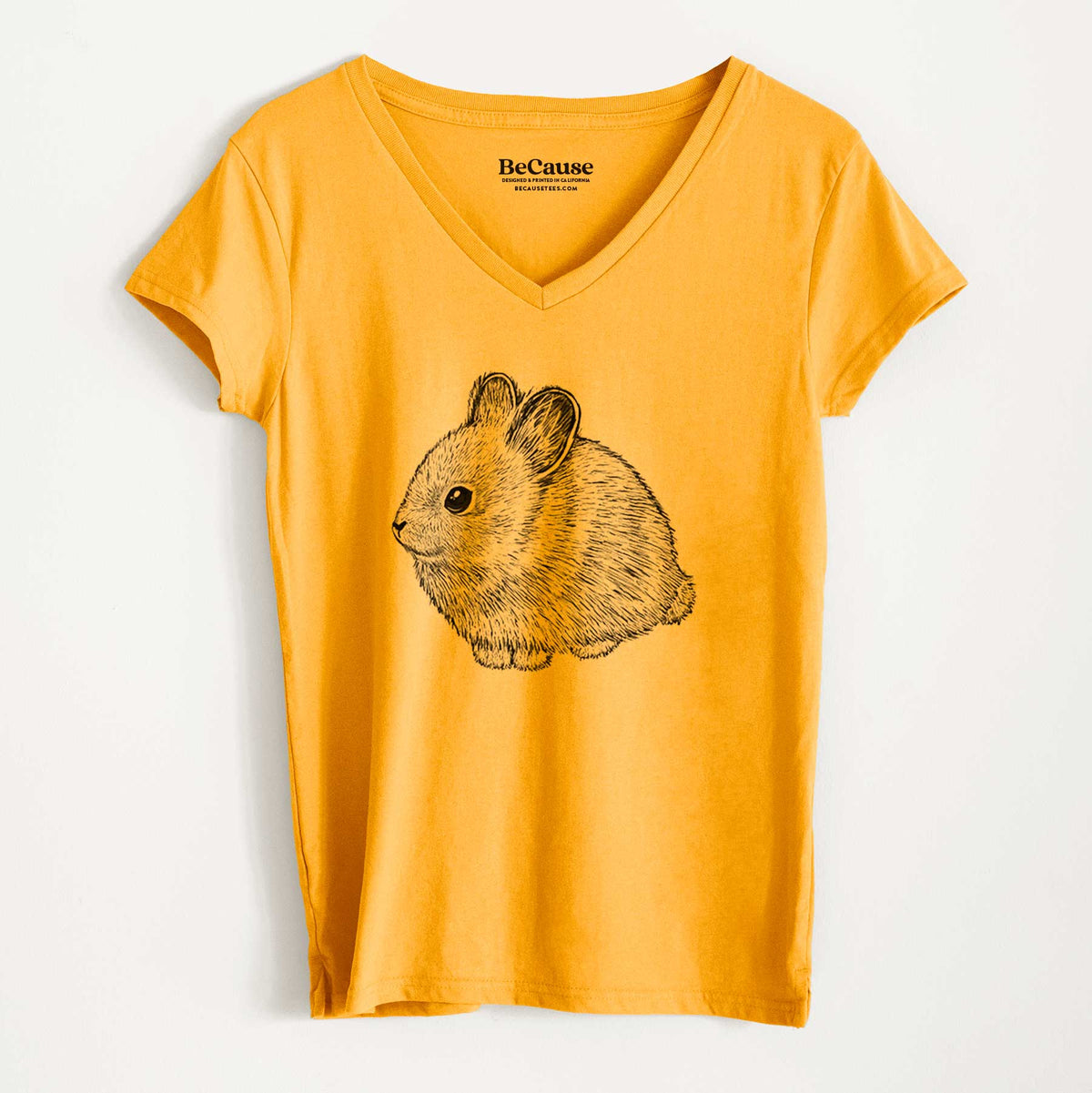 Columbia Basin Pygmy Rabbit - Women&#39;s 100% Recycled V-neck