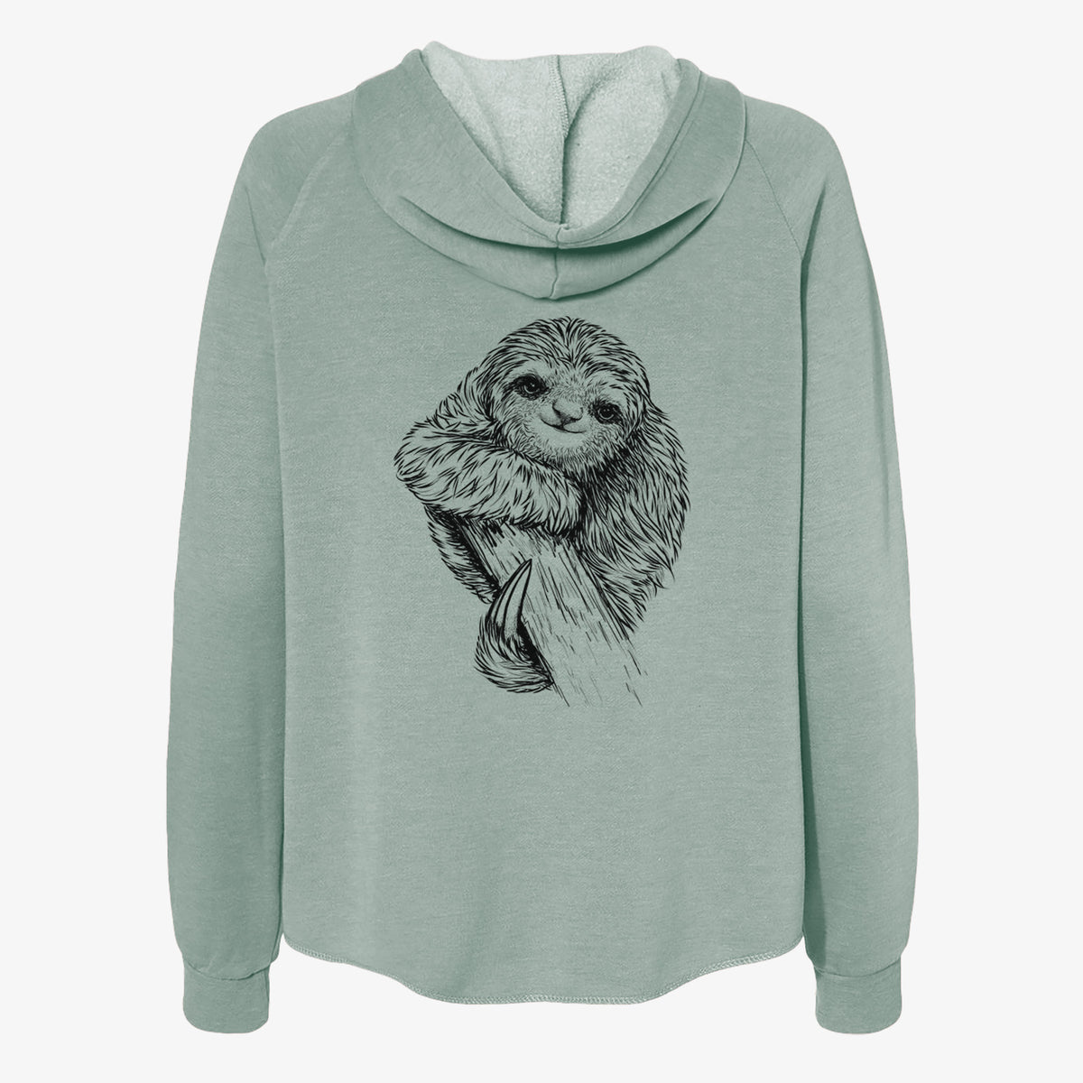 Pygmy Three-toed Sloth - Bradypus pygmaeus - Women&#39;s Cali Wave Zip-Up Sweatshirt