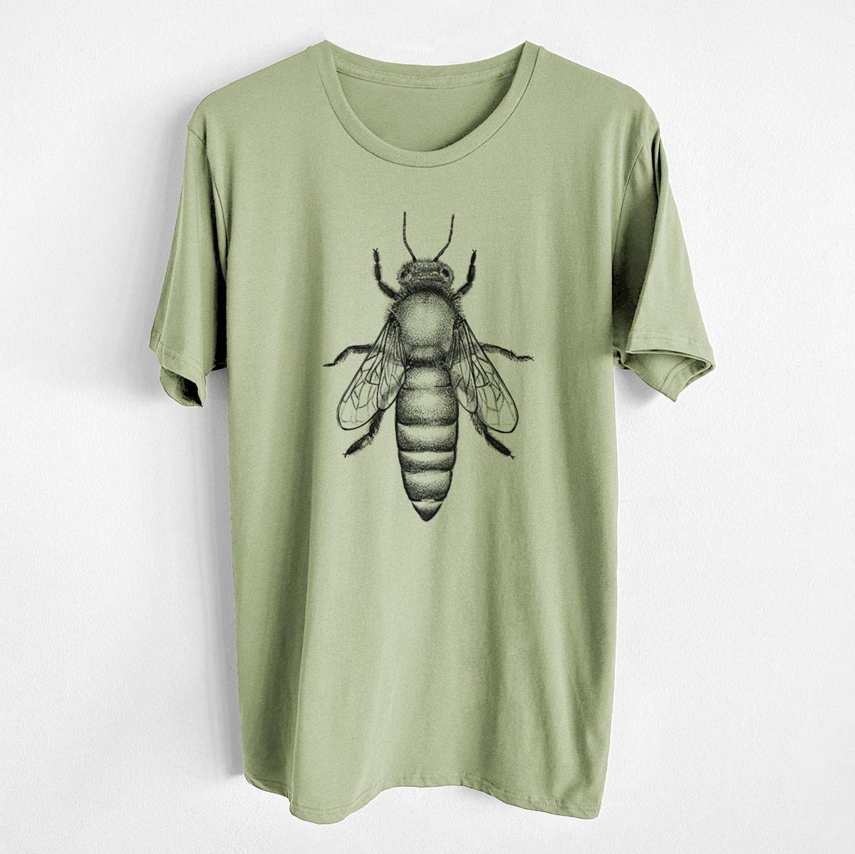Queen Bee Apis Mellifera - Unisex Crewneck - Made in USA - 100% Organic Cotton