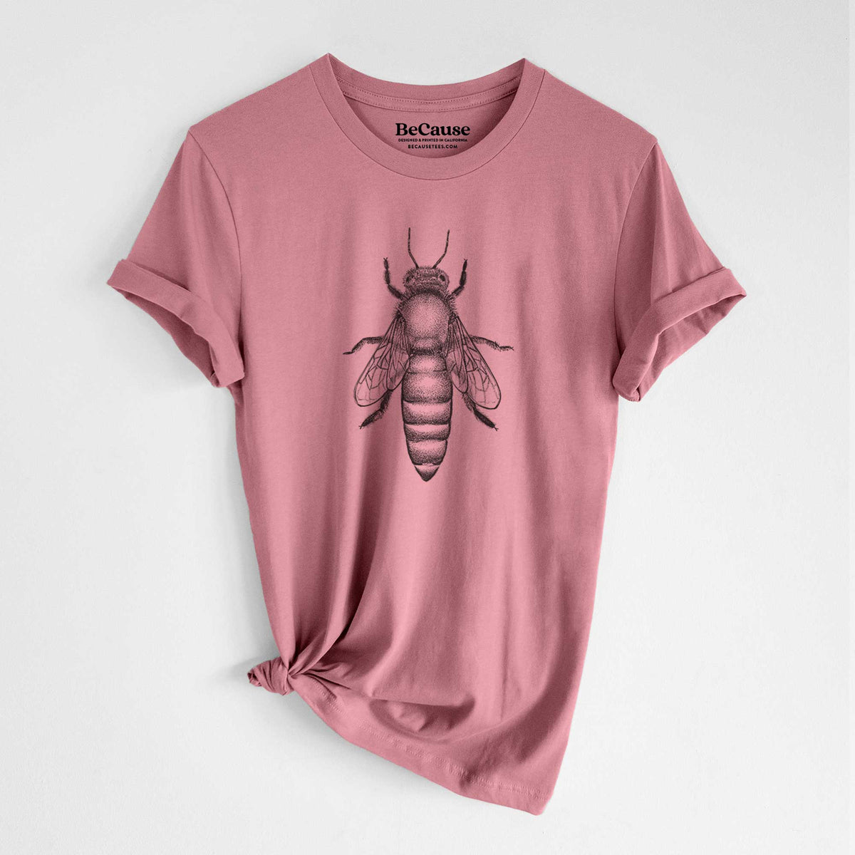 Queen Bee Apis Mellifera - Lightweight 100% Cotton Unisex Crewneck