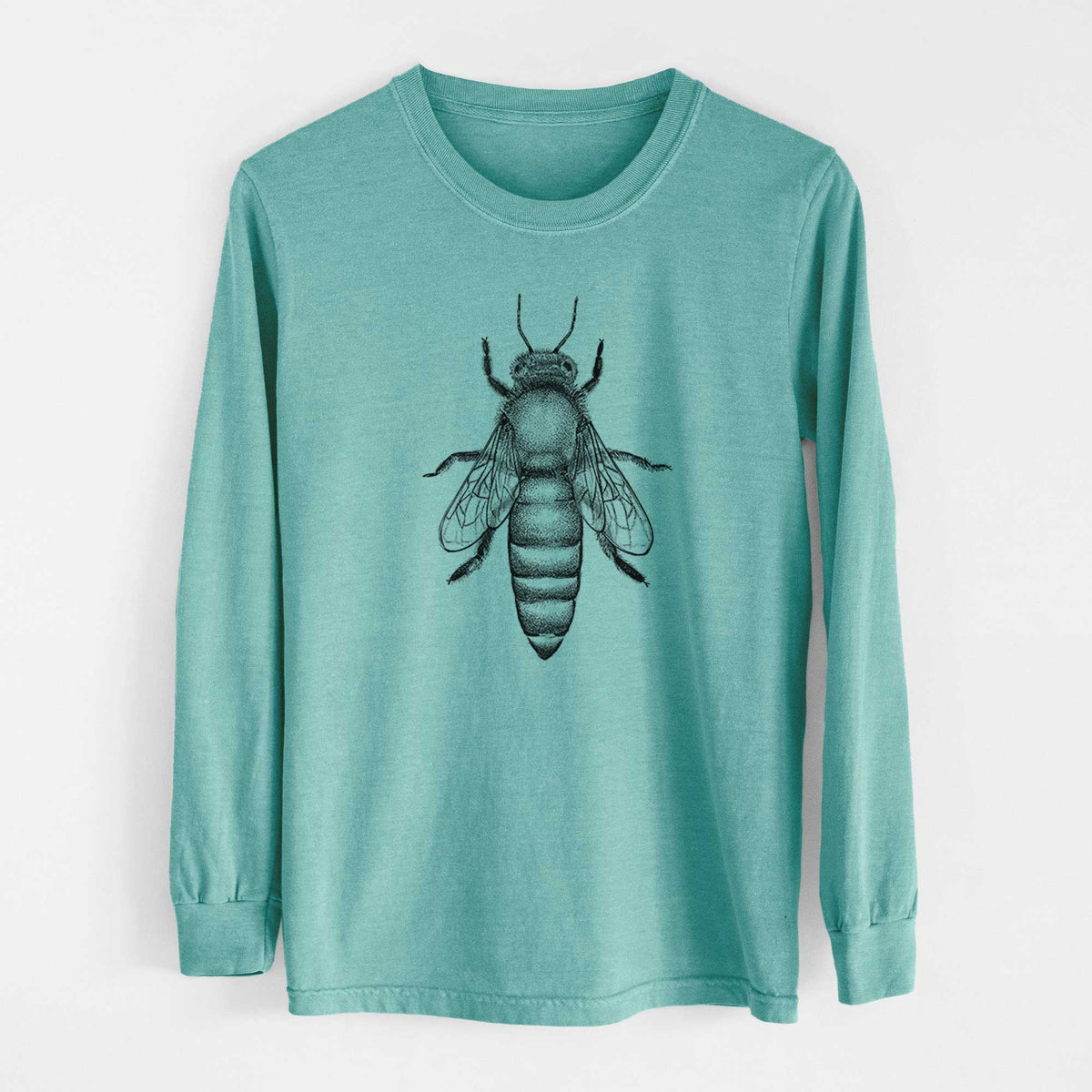 Queen Bee Apis Mellifera - Heavyweight 100% Cotton Long Sleeve