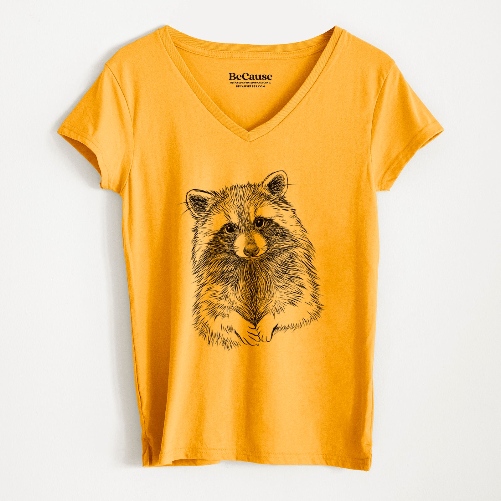 Funny Hunting Myth Swamp Raccoon Women's T Shirt Ladies Tee Brisco Brands 2X, Size: 2XL, Black