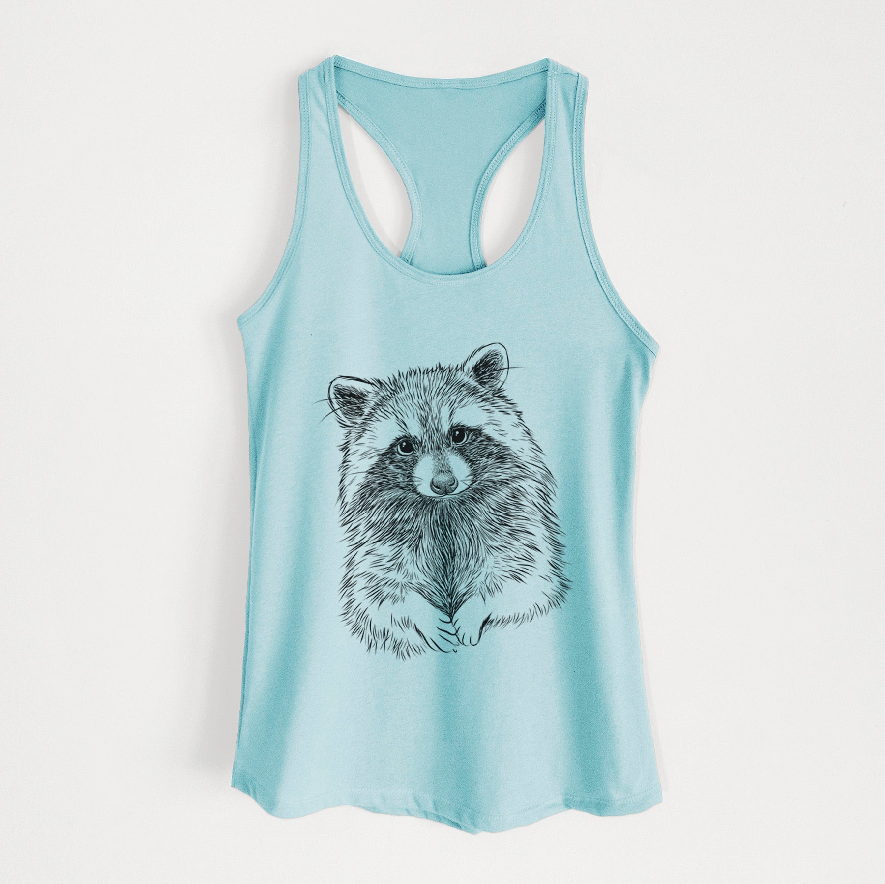 Raccoon - Procyon lotor - Women's Racerback Tanktop