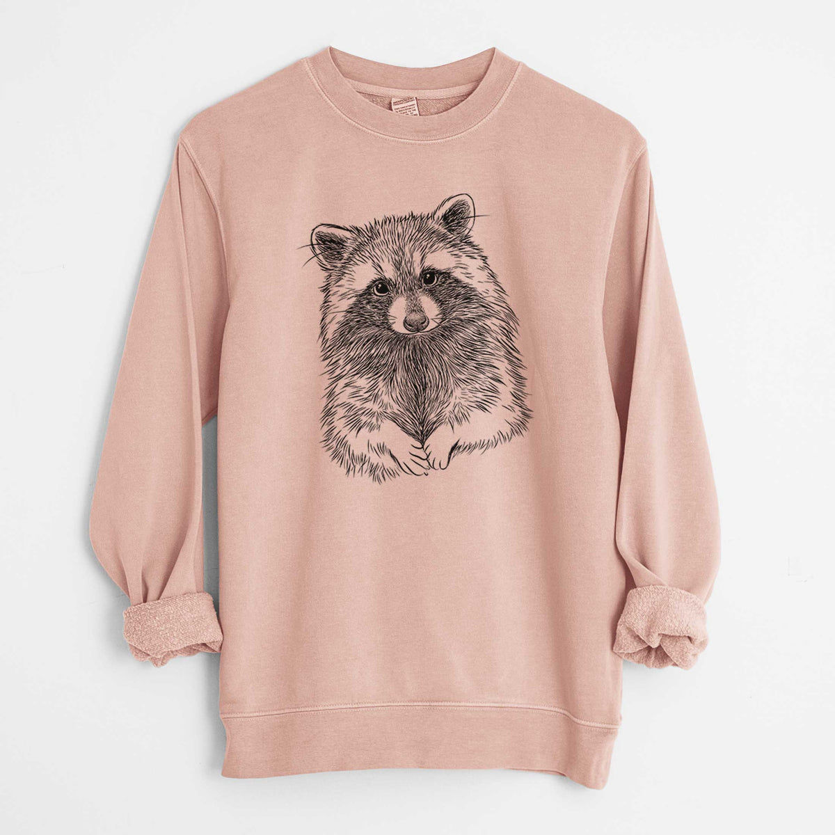 Raccoon - Procyon lotor - Unisex Pigment Dyed Crew Sweatshirt