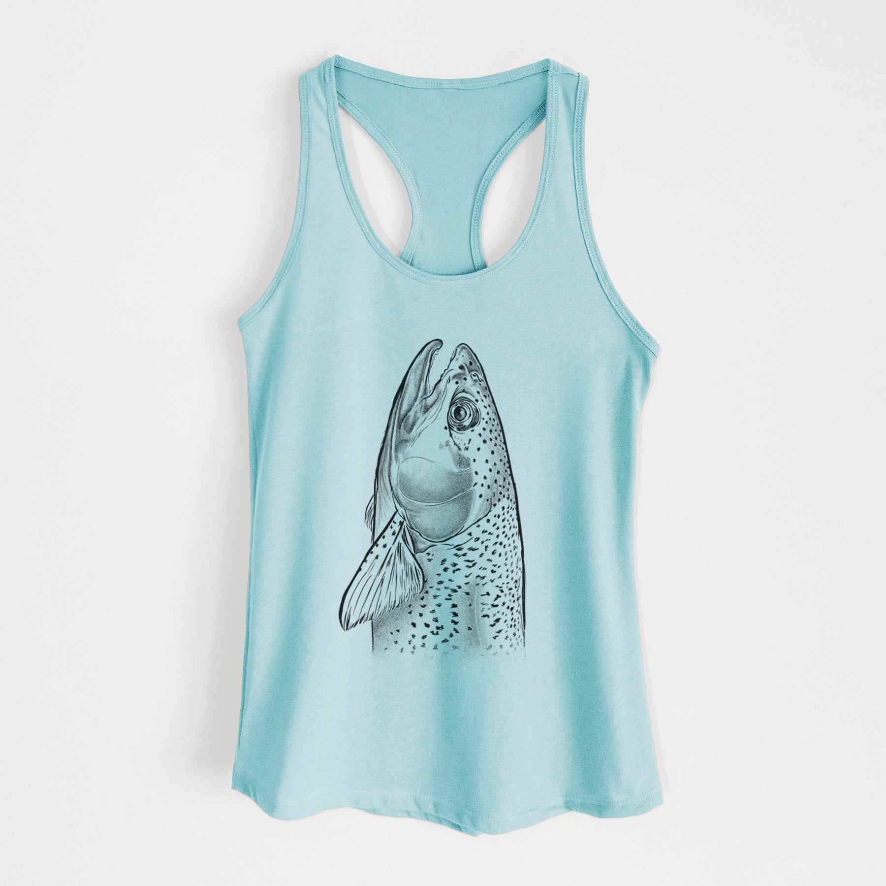 Rainbow Trout - Oncorhynchus mykiss - Women's Racerback Tanktop