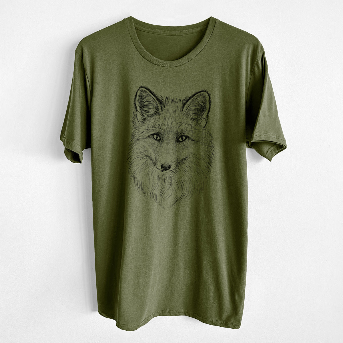 Red Fox - Vulpes vulpes - Unisex Crewneck - Made in USA - 100% Organic Cotton