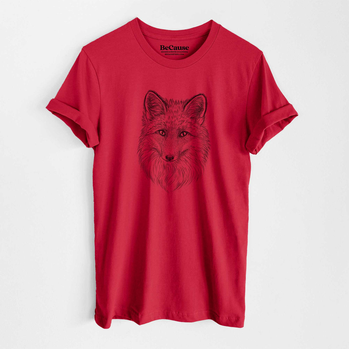 Red Fox - Vulpes vulpes - Lightweight 100% Cotton Unisex Crewneck