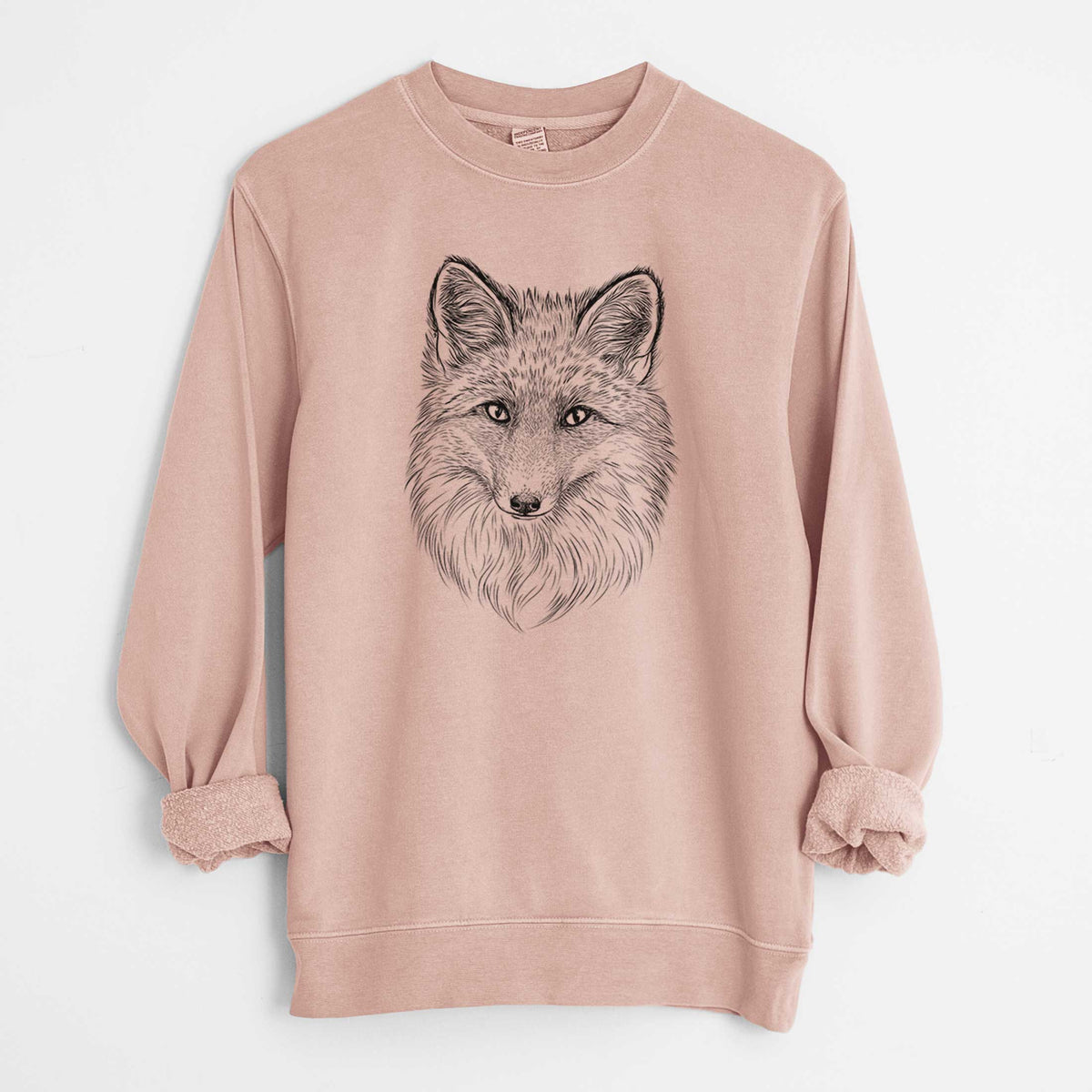 Red Fox - Vulpes vulpes - Unisex Pigment Dyed Crew Sweatshirt