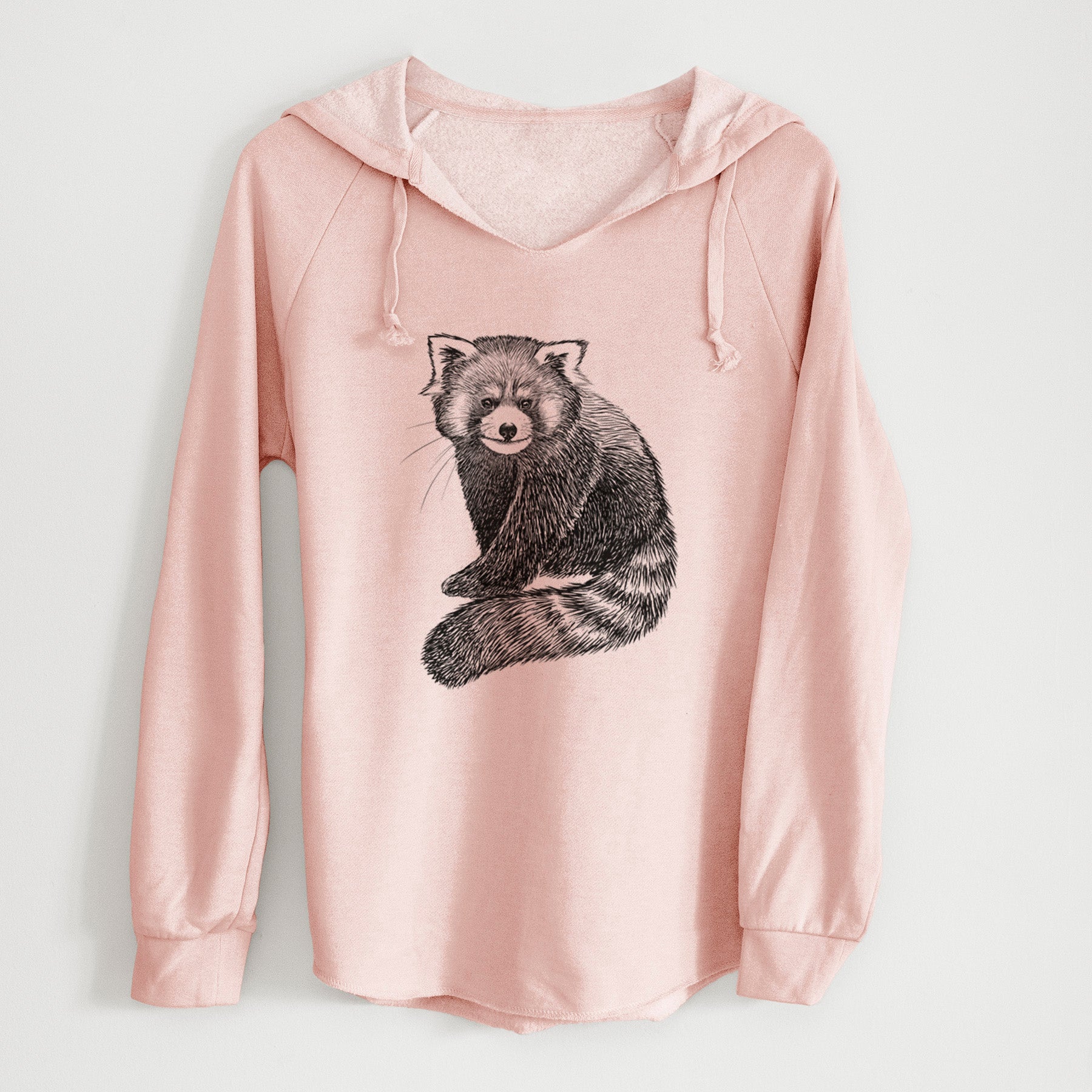 Red Panda - Ailurus fulgens styani - Cali Wave Hooded Sweatshirt