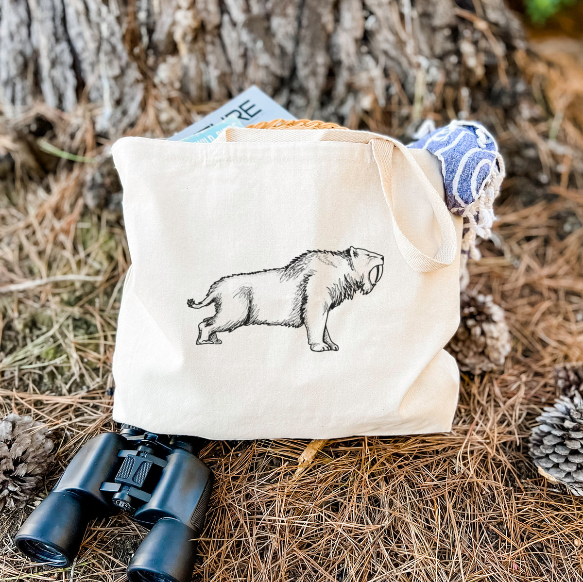 Saber-toothed Tiger - Smilodon - Tote Bag