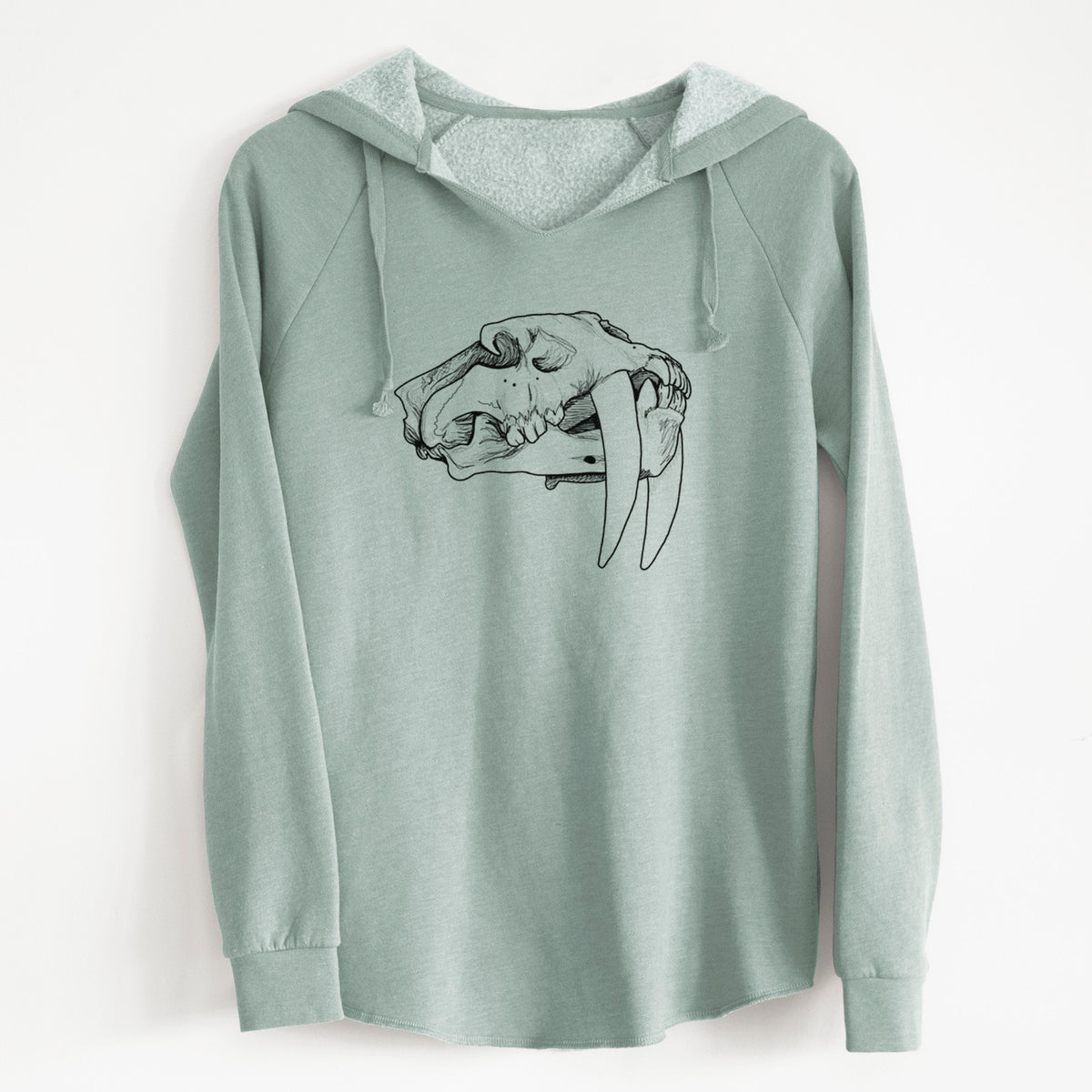 Saber-toothed Tiger Skull - Cali Wave Hooded Sweatshirt