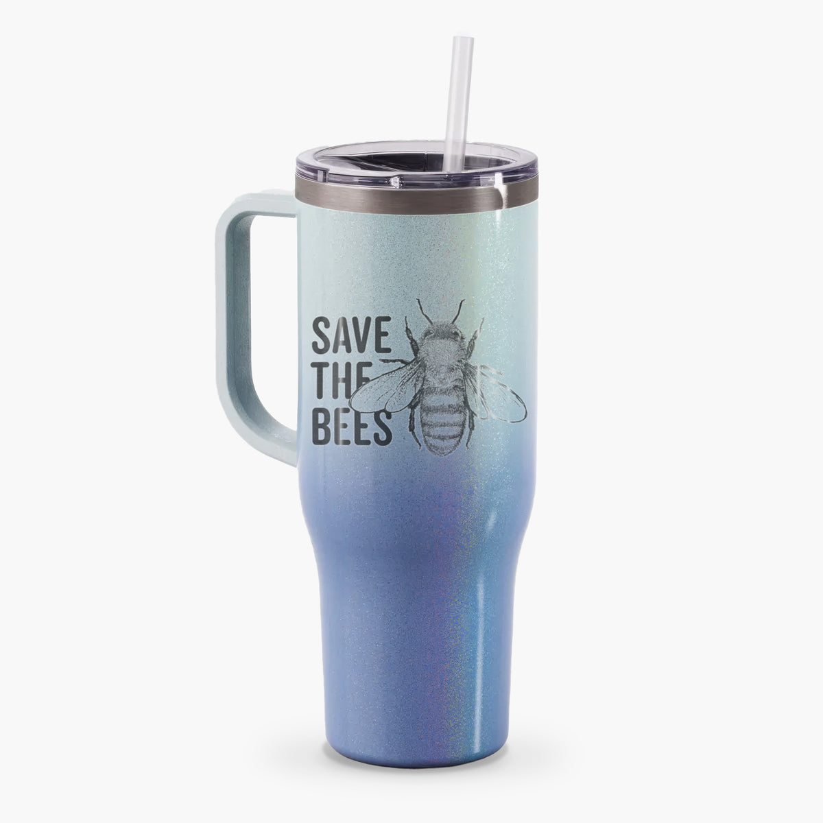 Save the Bees - 40oz Tumbler with Handle