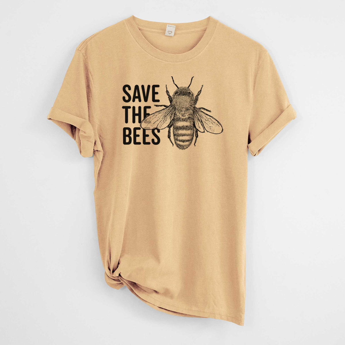 Save the Bees -  Mineral Wash 100% Organic Cotton Short Sleeve