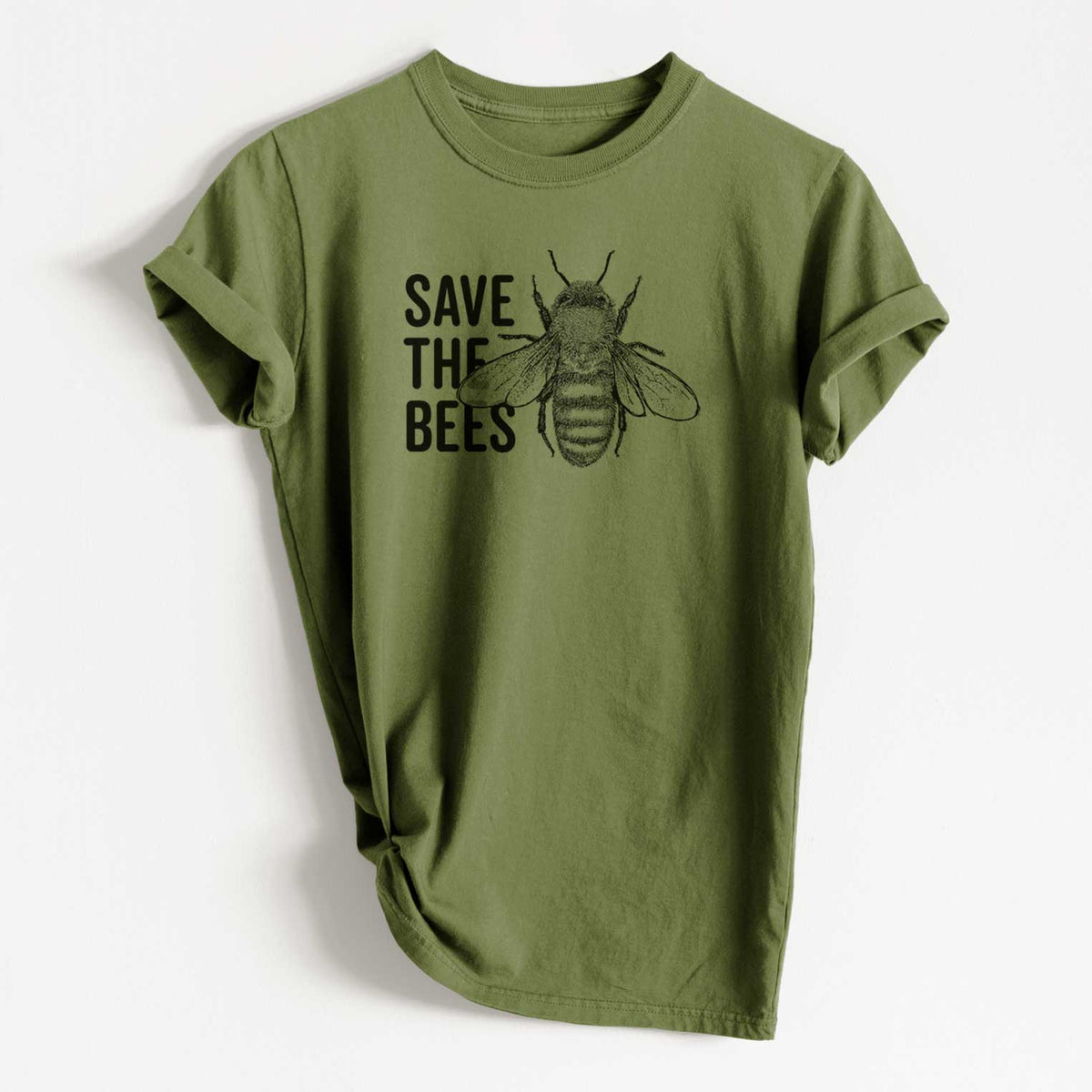Save the Bees - Heavyweight Men&#39;s 100% Organic Cotton Tee