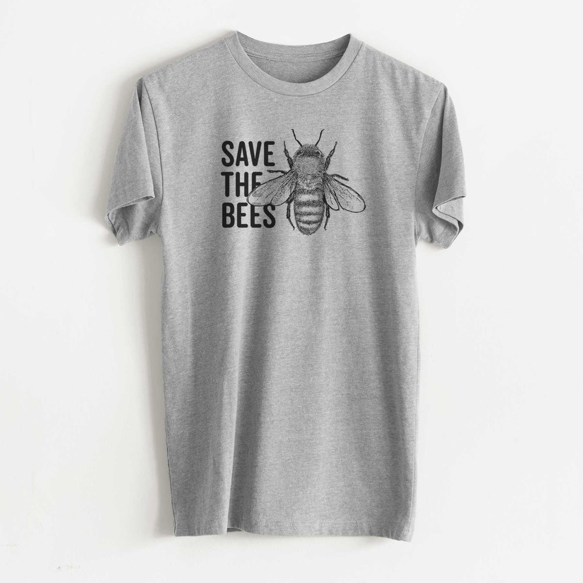 Save the Bees - Unisex Recycled Eco Tee  - CLOSEOUT - FINAL SALE