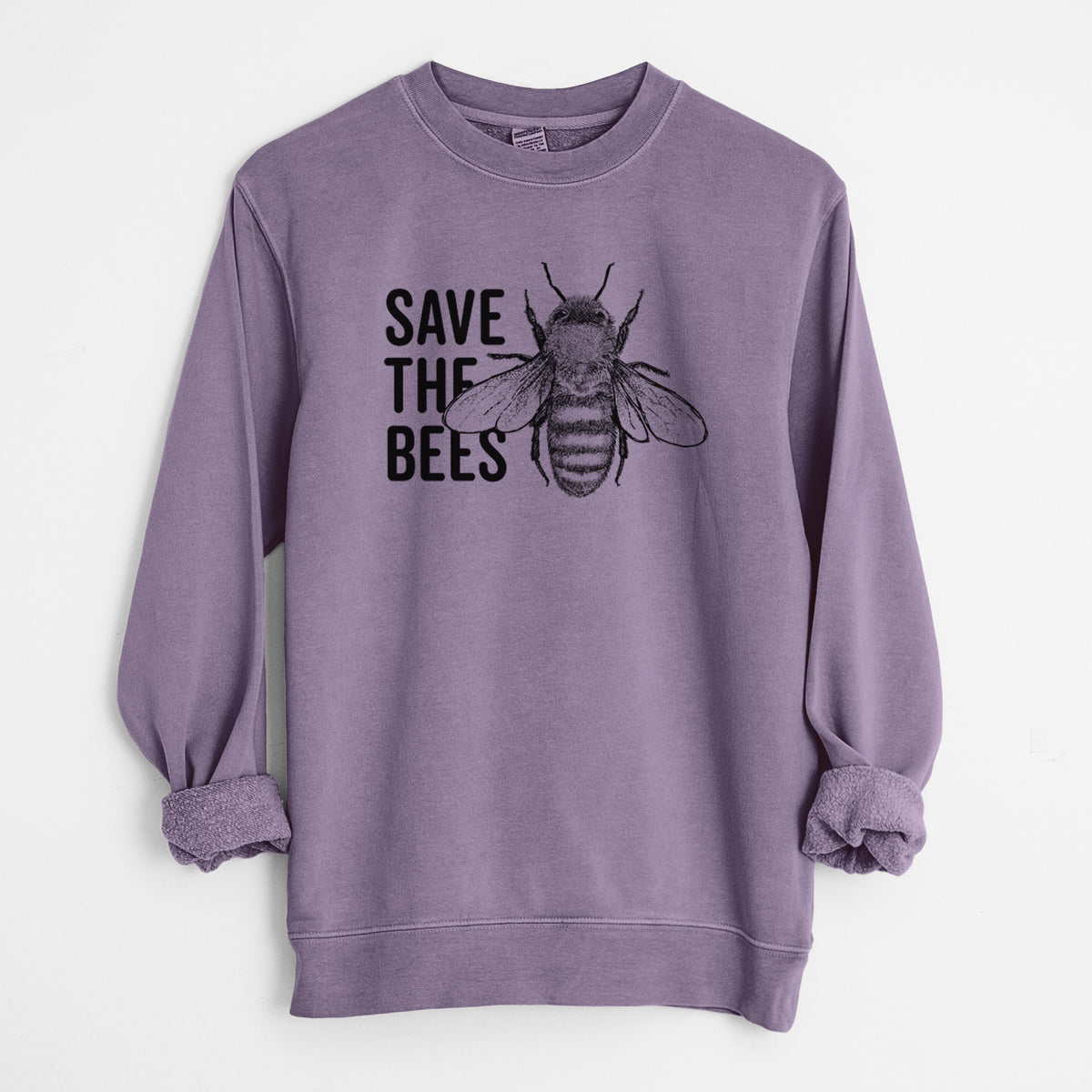 Save the Bees - Unisex Pigment Dyed Crew Sweatshirt