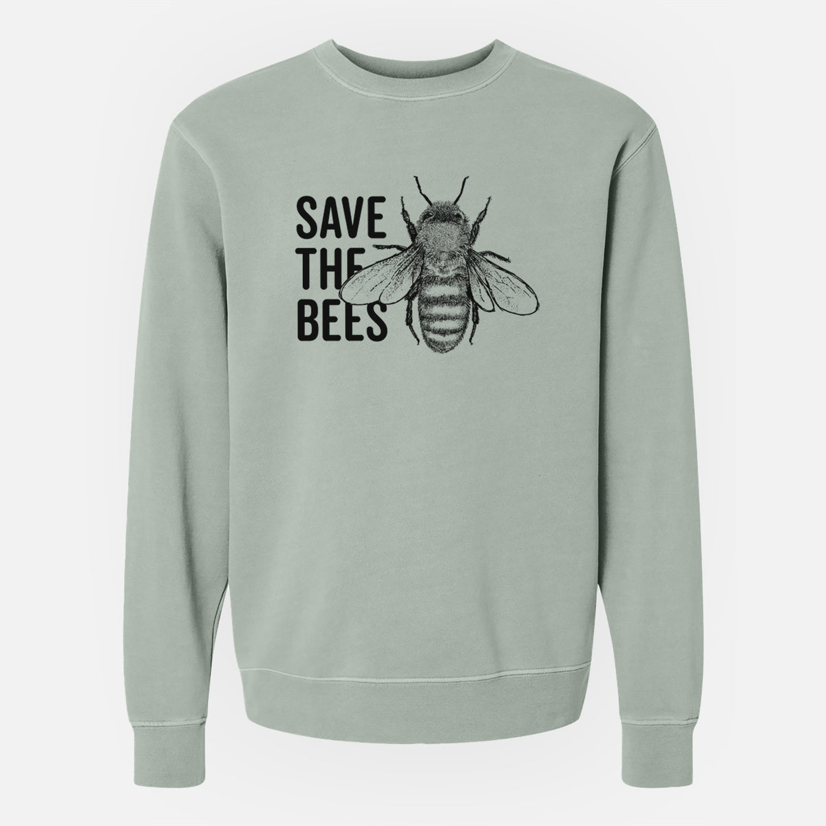 Save the Bees - Unisex Pigment Dyed Crew Sweatshirt