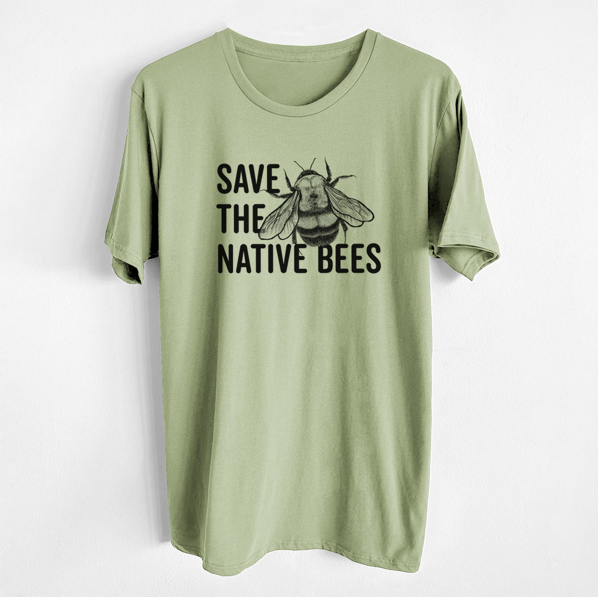 Save the Native Bees - Unisex Crewneck - Made in USA - 100% Organic Cotton