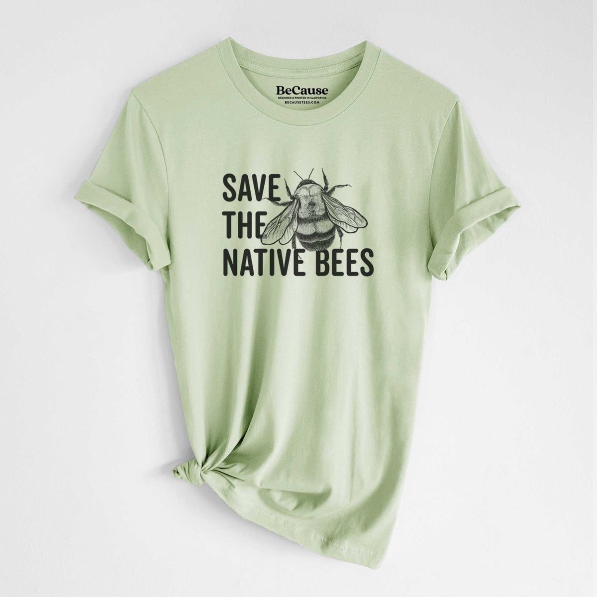 Save the Native Bees - Lightweight 100% Cotton Unisex Crewneck