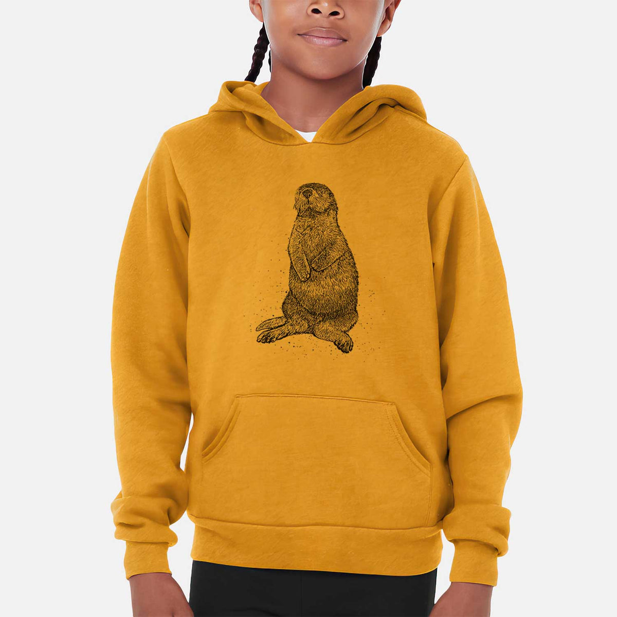 Enhydra lutris - California Sea Otter - Youth Hoodie Sweatshirt